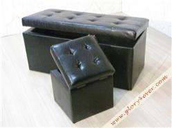 STORAGE OTTOMAN 2 SEATER